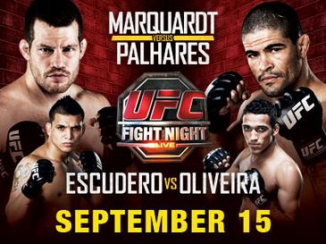 UFC Fight Night: Marquardt vs. Palhares poster