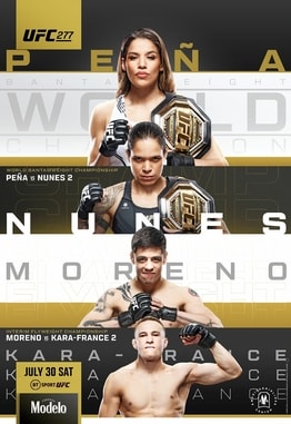 UFC 277: Pena vs. Nunes 2 poster