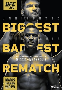 UFC 260: Miocic vs. Ngannou poster