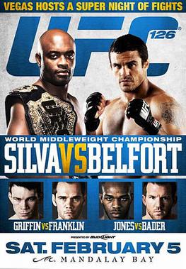 UFC 126: Silva vs. Belfort poster