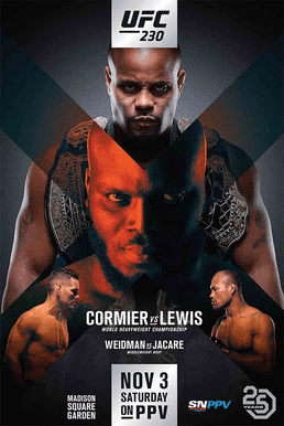 UFC 230: Cormier vs. Lewis poster