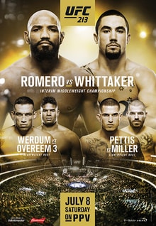 UFC 213: Romero vs. Whittaker poster