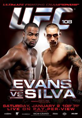 UFC 108: Evans vs. Silva poster
