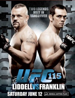 UFC 115: Liddell vs. Franklin poster