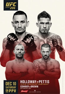 UFC 206: Holloway vs. Pettis poster