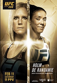 UFC 208: Holm vs. De Randamie poster