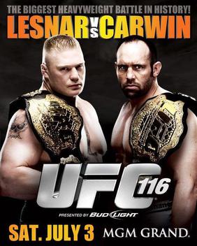 UFC 116: Lesnar vs. Carwin poster