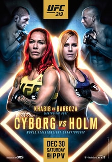 UFC 219: Cyborg vs. Holm poster