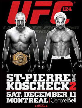 UFC 124: St-Pierre vs. Koscheck 2 poster