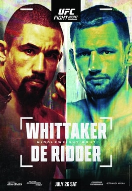 UFC Fight Night: Whittaker vs. De Ridder poster