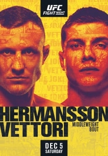 UFC Fight Night: Hermansson vs. Vettori poster