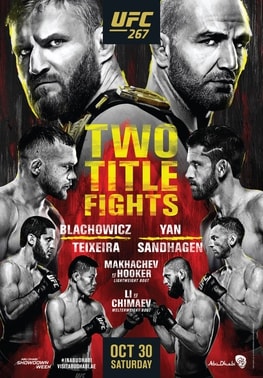 UFC 267: Blachowicz vs. Teixeira poster