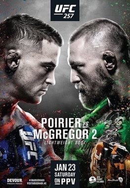 UFC 257: Poirier vs. McGregor poster