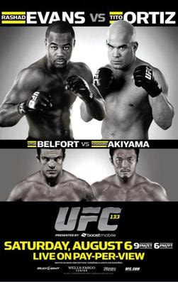 UFC 133: Evans vs. Ortiz 2 poster