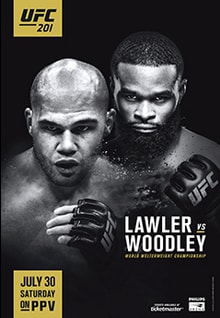 UFC 201: Lawler vs. Woodley poster