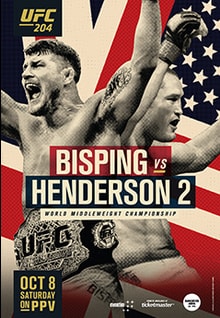 UFC 204: Bisping vs. Henderson poster