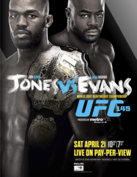 UFC 145: Jones vs. Evans poster