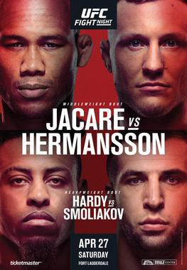 UFC Fight Night: Jacare vs. Hermansson poster