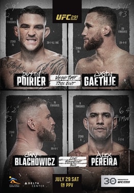 UFC 291: Poirier vs. Gaethje 2 poster