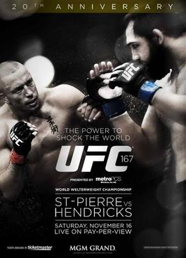 UFC 167: St-Pierre vs. Hendricks poster