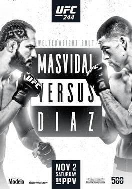 UFC 244: Masvidal vs. Diaz poster