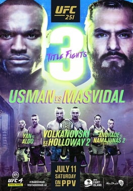 UFC 251: Usman vs. Masvidal poster