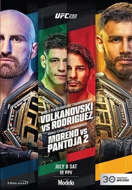 UFC 290: Volkanovski vs. Rodriguez poster