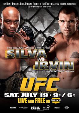 UFC: Silva vs. Irvin poster