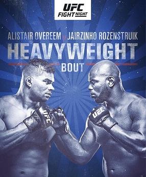 UFC Fight Night: Overeem vs. Rozenstruik poster