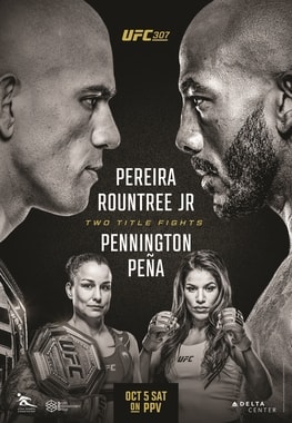 UFC 307: Pereira vs. Rountree Jr. poster