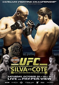 UFC 90: Silva vs. Cote poster