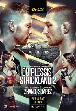 UFC 312: Du Plessis vs. Strickland 2 poster