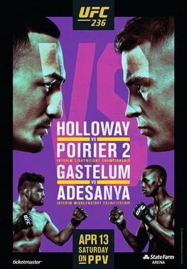 UFC 236: Holloway vs. Poirier 2 poster