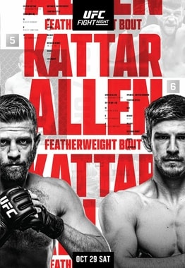 UFC Fight Night: Kattar vs. Allen poster