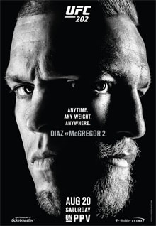 UFC 202: Diaz vs. McGregor 2 poster