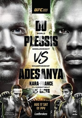 UFC 305: Du Plessis vs. Adesanya poster