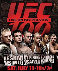 UFC 100 poster